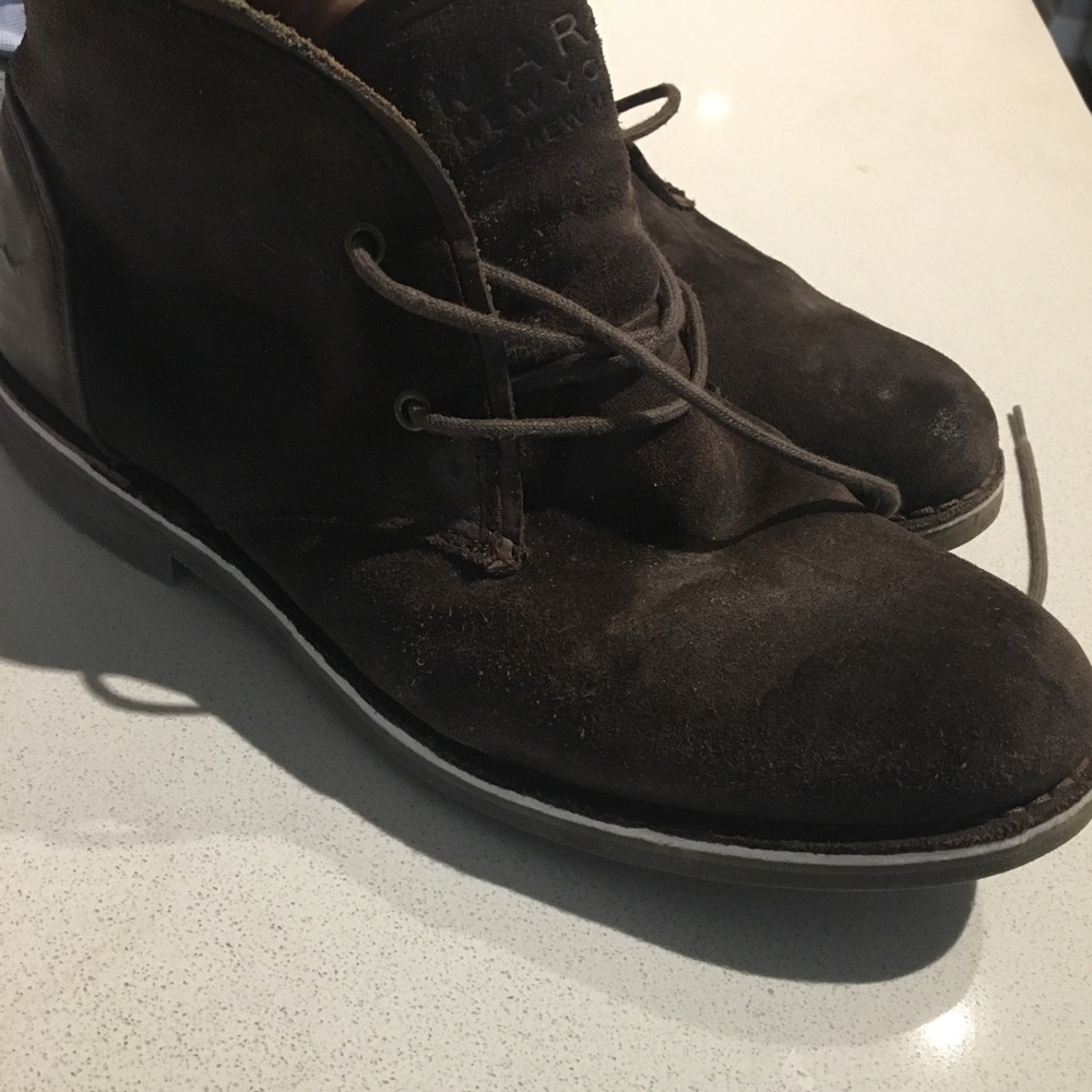 New York Andrew Marc Chukka boots brown size 11